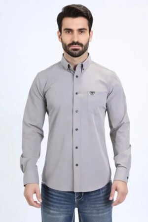 PCL10797 GREY LONG SLEEVE PLATINI SHIRT