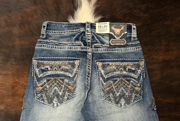 WJ-2359 WESTERN BLUE PREMIUM STRAIGHT FIT JEAN