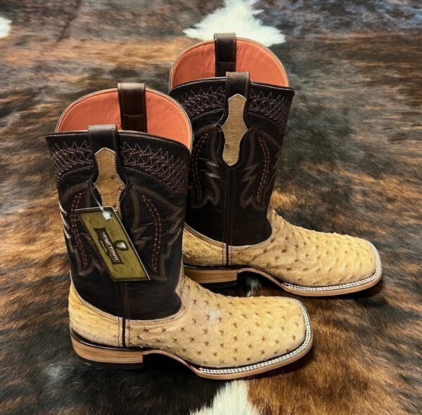Exotic Avestruz Tang Vintage Hometown Boots