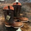 Exotic Avestruz Kango Tabaco Hometown Boots