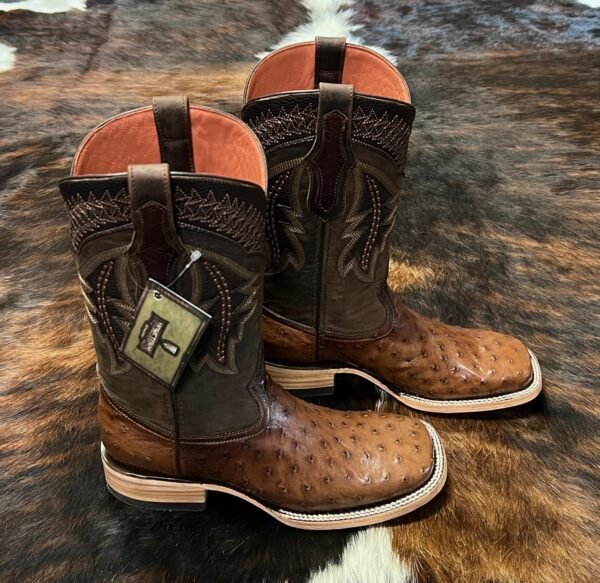 Exotic Avestruz Kango Tabaco Hometown Boots