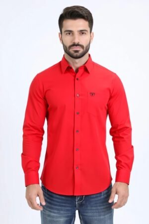 PWL10833 Red Platini Long Sleeve Shirt