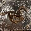 BB-12 BRONZE/ SILVER HORSE ARROWS BELT BUCKLE