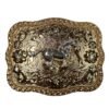 BB-10 BRONZE/SILVER HORSE DIAMOND BUCKLE