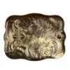 BB-10 BRONZE/SILVER HORSE DIAMOND BUCKLE