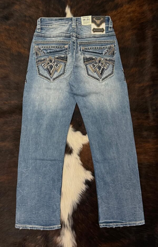 WJ-2383 WESTERN BLUE PREMIUM STRAIGHT FIT JEAN