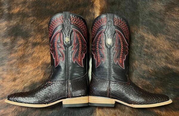 Exotic Python Black Cherry Hometown Boots