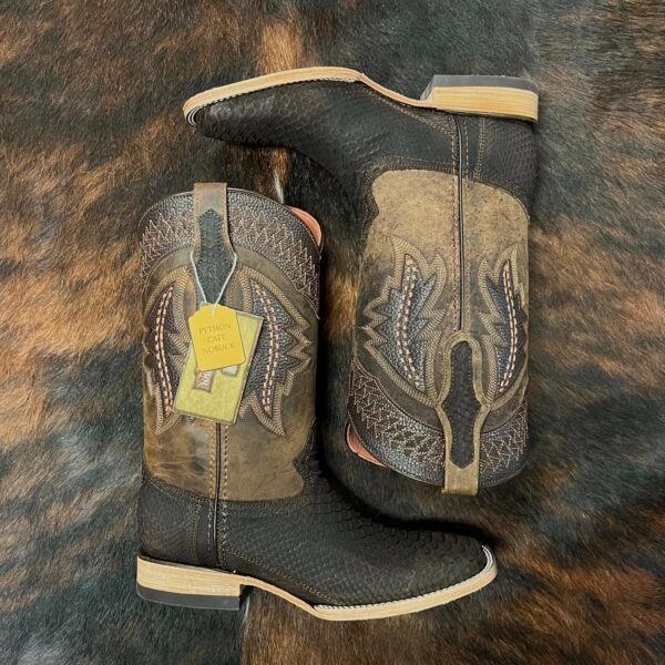 Exotic Python Cafe Nobuck Hometown Boots