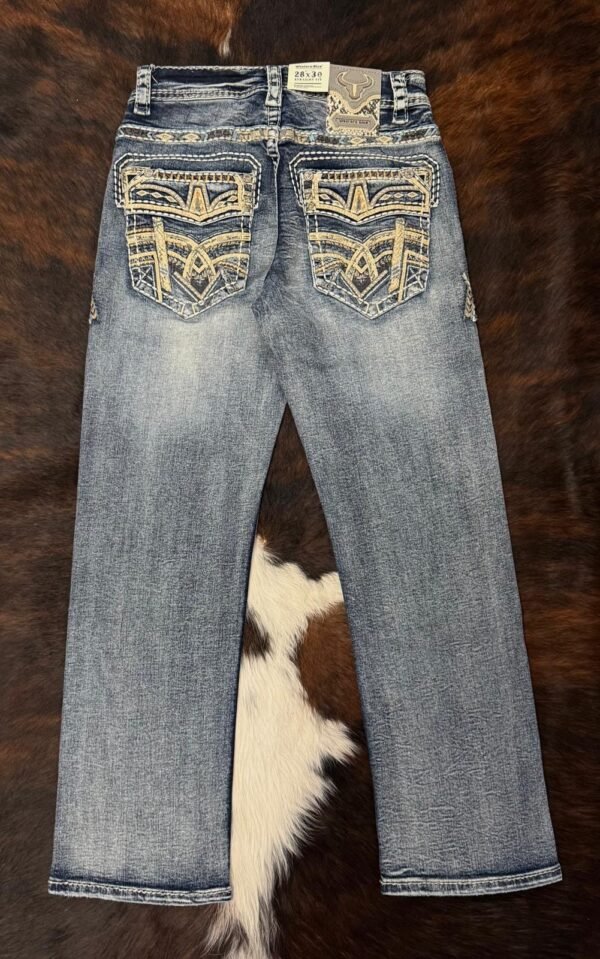 WJ-2380 WESTERN BLUE PREMIUM STRAIGHT FIT JEAN