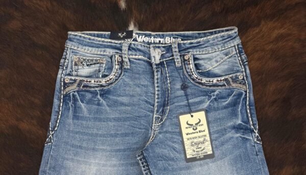 WJ2383-K WESTERN BLUE PREMIUM STRAIGHT FIT JEAN