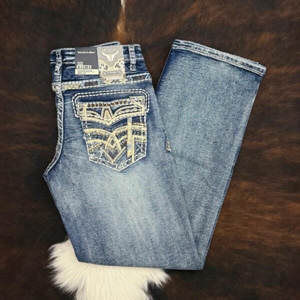 WJ2380-K WESTERN BLUE PREMIUM STRAIGHT FIT JEAN