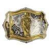 BB-36 Silver/Gold San Judas Tadeo Belt Buckle