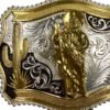 BB-36 Silver/Gold San Judas Tadeo Belt Buckle