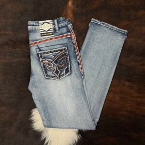 P1390-K MID BLUE ACE OF DIAMOND JEAN