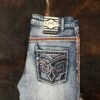 P1390-K MID BLUE ACE OF DIAMOND JEAN