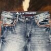 P1390-K MID BLUE ACE OF DIAMOND JEAN