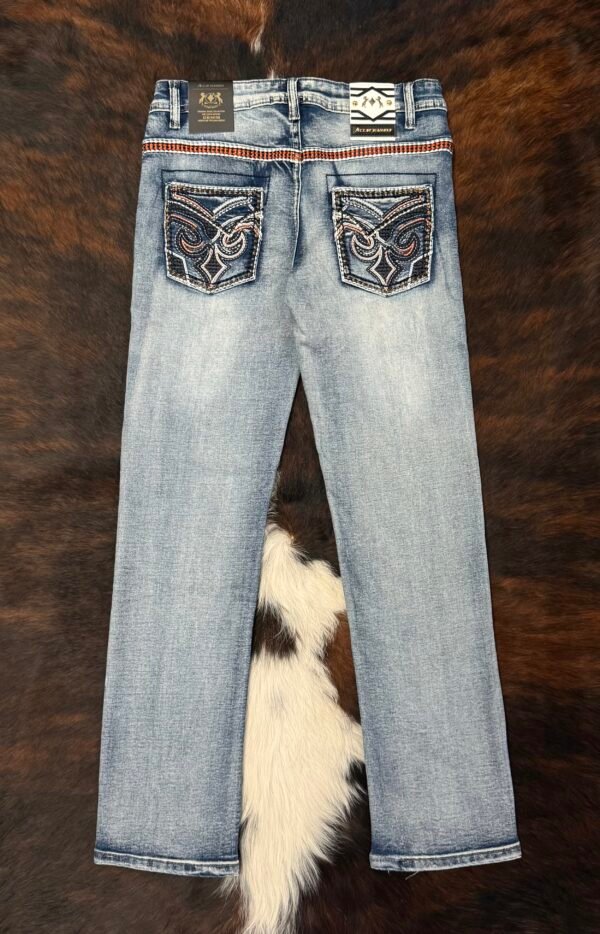 P1390-K MID BLUE ACE OF DIAMOND JEAN