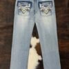 P1395-K MID BLUE ACE OF DIAMOND JEAN