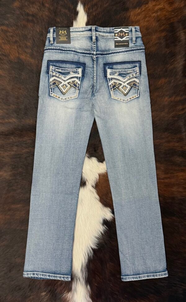 P1395-K MID BLUE ACE OF DIAMOND JEAN
