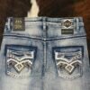 P1395-K MID BLUE ACE OF DIAMOND JEAN