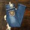 P1365-K DARK BLUE ACE OF DIAMOND JEAN