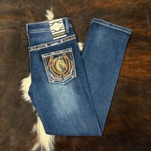 P1365-K DARK BLUE ACE OF DIAMOND JEAN