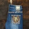 P1365-K DARK BLUE ACE OF DIAMOND JEAN
