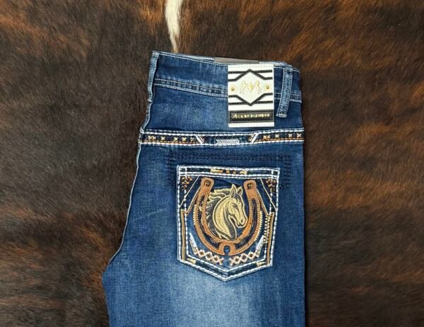 P1365-K DARK BLUE ACE OF DIAMOND JEAN