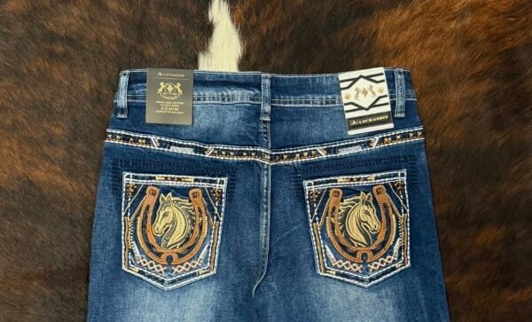 P1365-K DARK BLUE ACE OF DIAMOND JEAN
