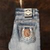 P1365-K MID BLUE ACE OF DIAMOND JEAN