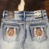 P1365-K MID BLUE ACE OF DIAMOND JEAN