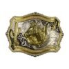 BB-3 Silver/Gold Horse Horsehoe Belt Buckle