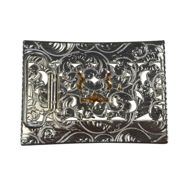 BB-47 Silver/Bronze Rooster Belt Buckle
