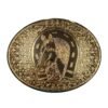 BB-13 Bronze Horse Horseshoe Belt Buckle