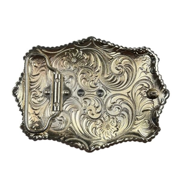 BB-3 Silver/Gold Horse Horsehoe Belt Buckle