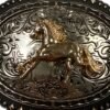 BB-23 Bronze/Gold Horse Belt Buckle