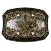 BB-35 Silver/Bronze Bullrider Belt Buckle