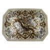 BB-40 Silver/Bronze Bullrider Belt Buckle
