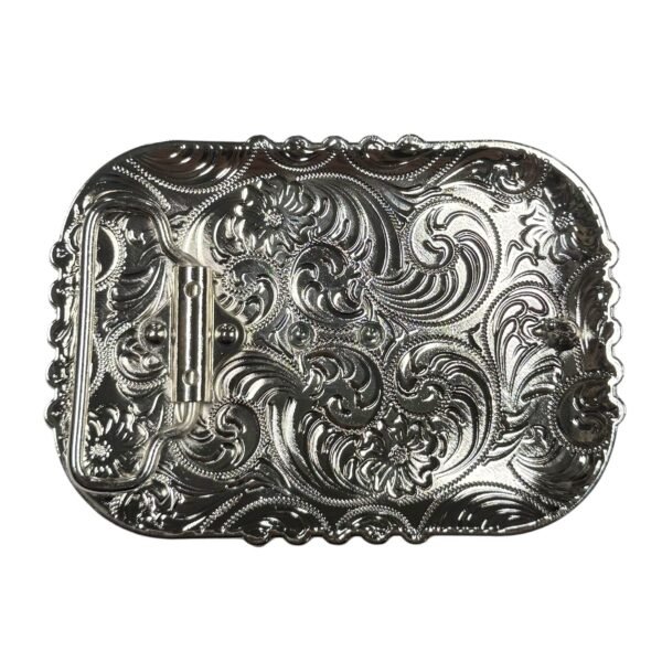 BB-51 Metal/Bronze Black Longhorn Belt Buckle