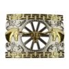 BB-21 Silver/Gold Longhorn Belt Buckle