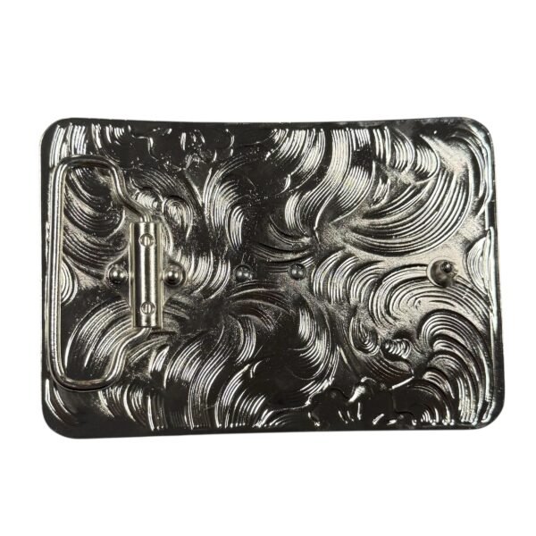 BB-15 Silver/Gold Longhorn Belt Buckle