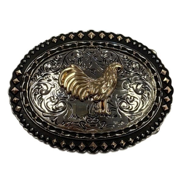 BB-82 Bronze/Metal Rooster Belt Buckle