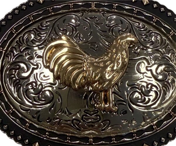 BB-82 Bronze/Metal Rooster Belt Buckle