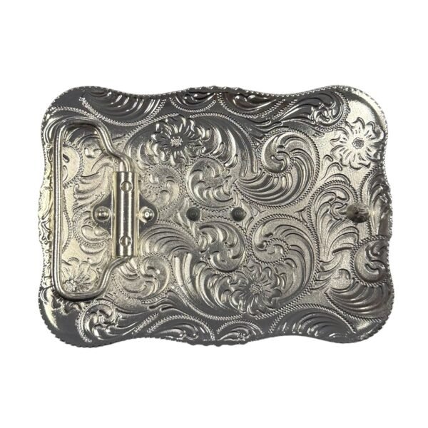 BB-24 Silver/Gold Eagle Longhorn Belt Buckle