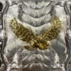 BB-24 Silver/Gold Eagle Longhorn Belt Buckle