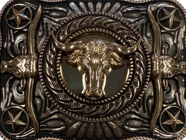 BB-55 Spinning Longhorn Belt Buckle