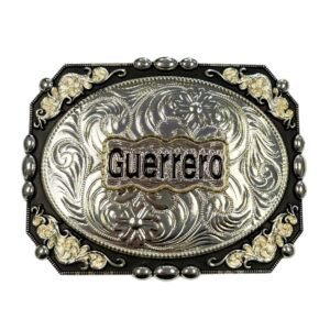 BB-34 Silver Guerrero Belt Buckle
