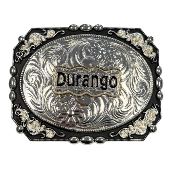 BB-27 Silver Durango Belt Buckle