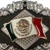 BB-2 Black Diamond México Flag Belt Buckle