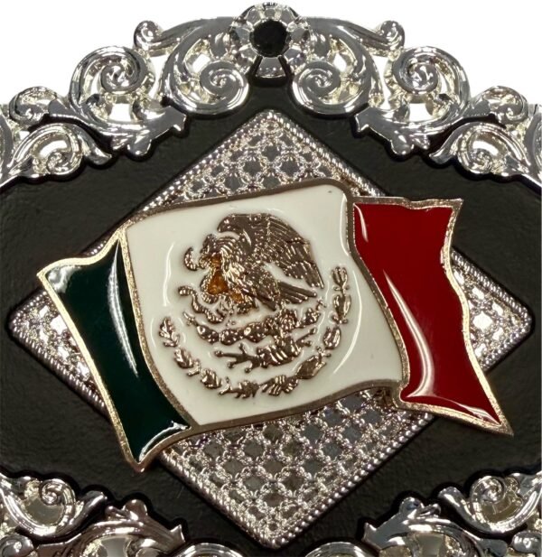 BB-2 Black Diamond México Flag Belt Buckle
